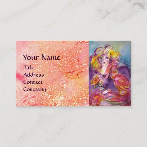 Young Girl Beauty Hair SalonMakeup Artist Business Card