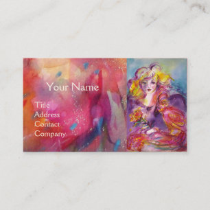 Young Girl ,Beauty Hair Salon,Makeup Artist Business Card