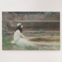 Young Girl By a Pool (by Herbert Draper)