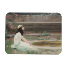 Young Girl By a Pool (by Herbert Draper)