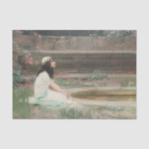 Young Girl By a Pool (by Herbert Draper)