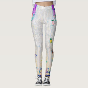 Young Girl, Gustav Klimt Leggings