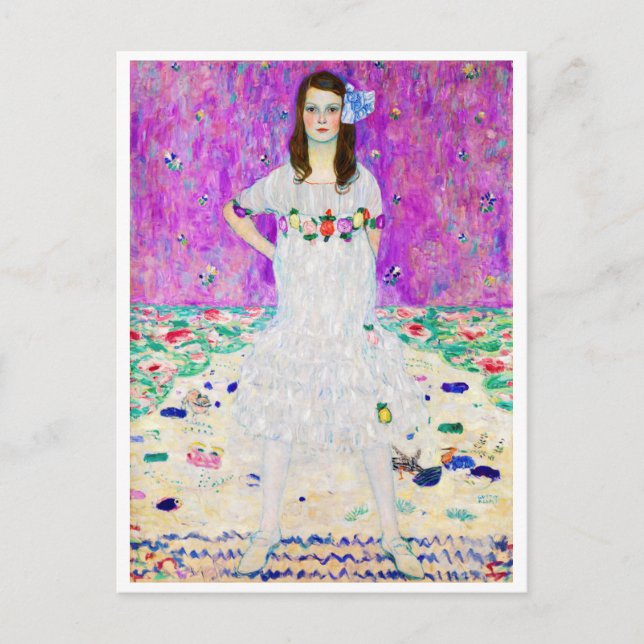Young Girl, Gustav Klimt Postcard (Front)