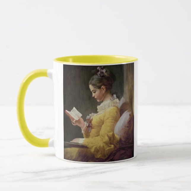 Young Girl Reading, c.1776 Mug (Left)