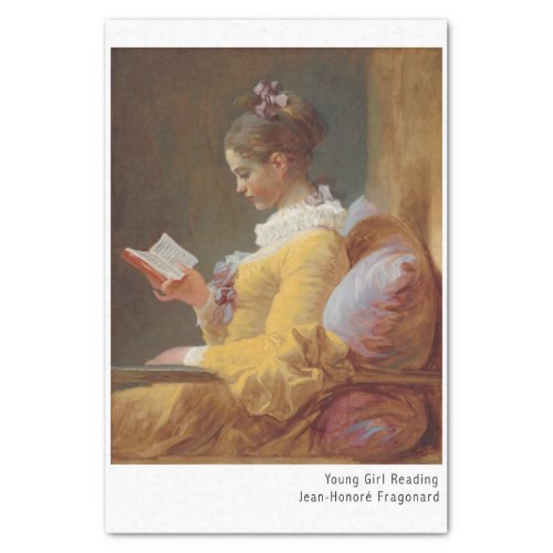 Young Girl Reading Jean_Honor Fragonard  Tissue Paper