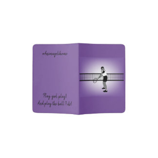 Young Girl Tennis Player Passport Holder