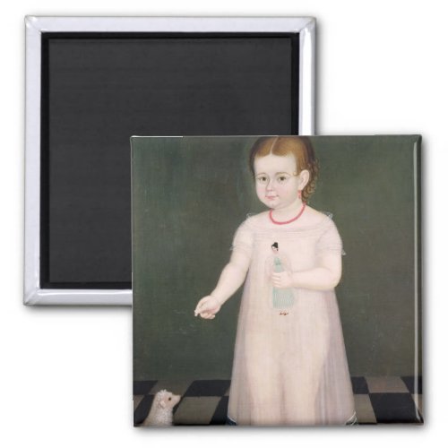 Young Girl with a Doll 1838 Magnet