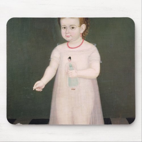 Young Girl with a Doll 1838 Mouse Pad