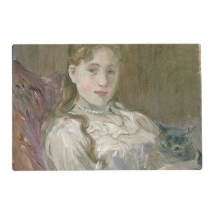 Young Girl with Cat, 1892 Placemat