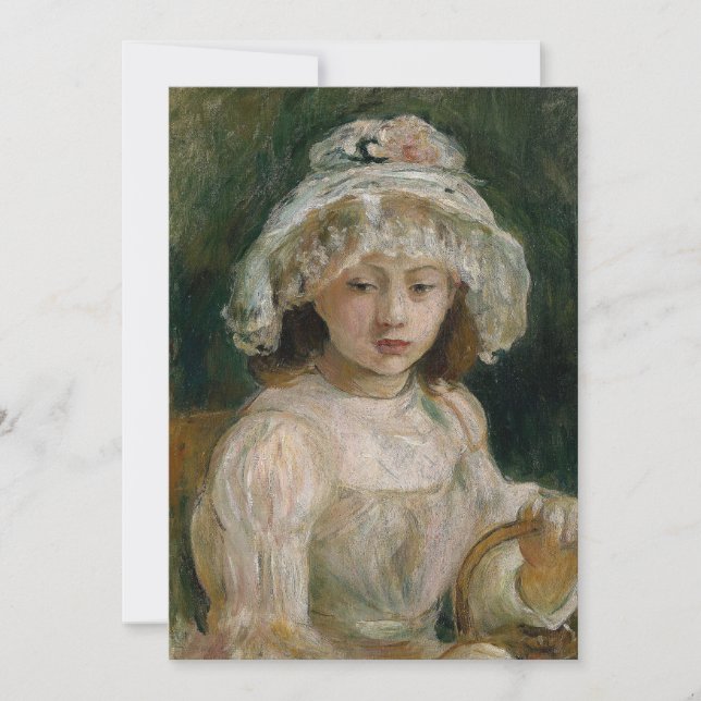 Young Girl with Hat | Berthe Morisot (Front)