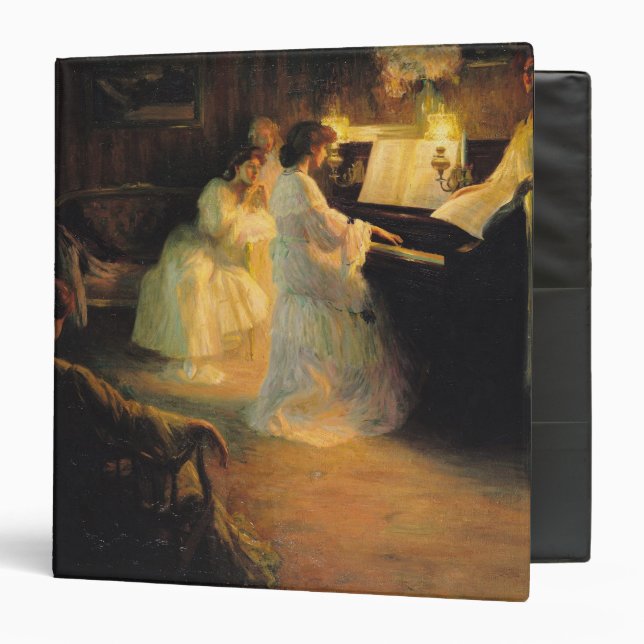 Young Girls at a Piano, 1906 Binder (Front/Inside)