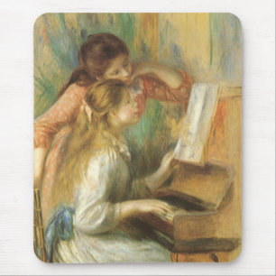 Young Girls at Piano by Pierre Renoir Mouse Pad