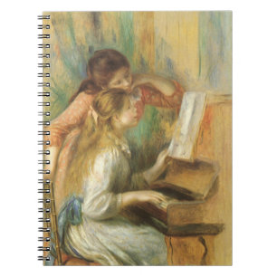Young Girls at Piano by Pierre Renoir Notebook