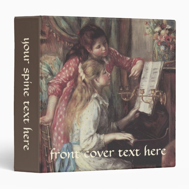 Young Girls at the Piano by Pierre Renoir Binder (Front/Spine)