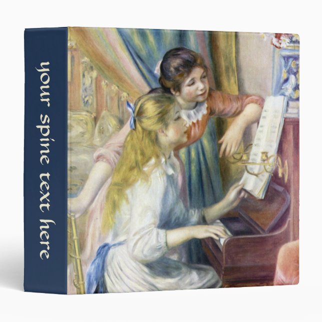 Young Girls at the Piano by Pierre Renoir Binder (Front/Spine)