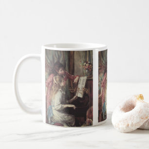 Young Girls at the Piano by Pierre Renoir Coffee Mug