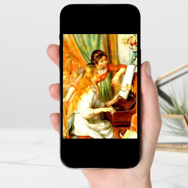 Young Girls at the Piano Card (Front Digital)