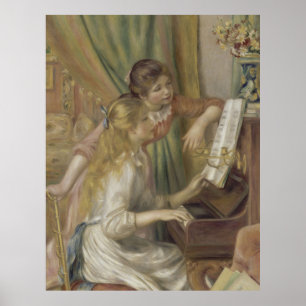 Young Girls at the Piano Poster