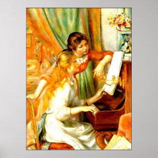 Young Girls at the Piano Poster (in many sizes)