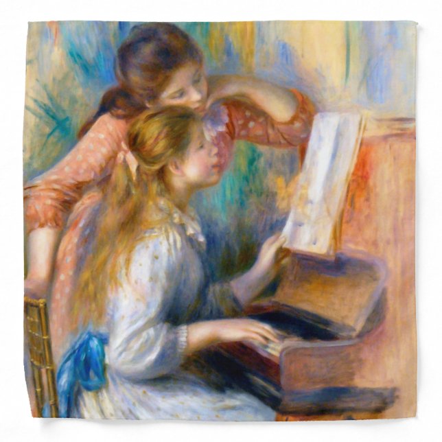 Young Girls at the Piano, Renoir Bandana (Front)
