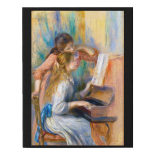 Young Girls at the Piano, Renoir Faux Canvas Print