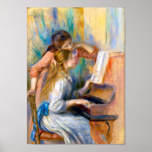 Young Girls at the Piano, Renoir Poster