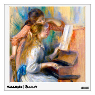 Young Girls at the Piano, Renoir Wall Decal