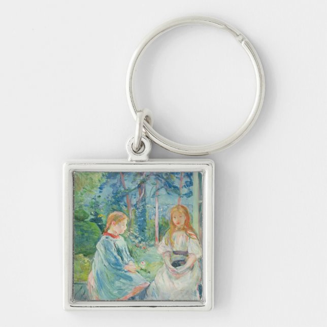 Young Girls at the Window, 1892 Keychain (Front)