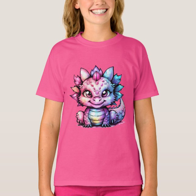 Young Girls Dragon T-shirt (Front)
