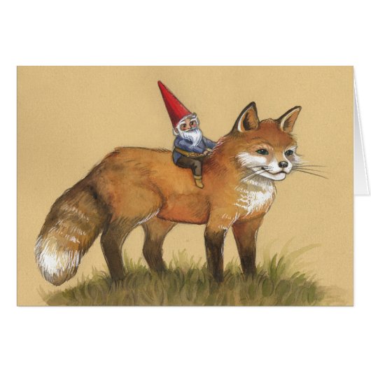 Young Gnome and Fox Cards (Front Horizontal)