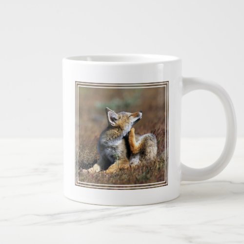 Young Gray Fox at Torres Del Paine National Park Giant Coffee Mug