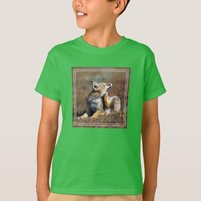 Young Gray Fox at Torres Del Paine National Park T-Shirt (Front)