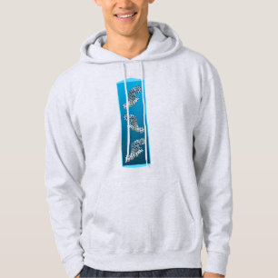 Young Grouper - Design gradient blue background Hoodie