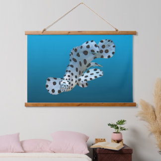 Young Grouper - Gradient blue background |  Hanging Tapestry
