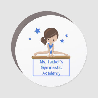 Young Gymnast Academy School Class Custom Text  Car Magnet