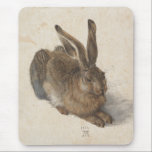 Young Hare Albrecht Durer Mouse Pad<br><div class="desc">Young Hare by Albrecht Durer, 1502, is a detailed, naturalistic watercolor and gouache drawing of a young rabbit. Among the first artists to paint details of landscape and nature, here Durer’s precise brush captures the hare’s patterns of fur growth and coloration so vividly that the animal appears it could move....</div>