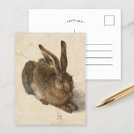 Young Hare | Albrecht Dürer Postcard<br><div class="desc">Young Hare (1502) by German artist Albrecht Dürer. Original artwork is a nature study watercolor painting of a brown rabbit. 

Use the design tools to add custom text or personalize the image.</div>