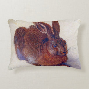 Young Hare by Albrecht Durer, Renaissance Fine Art Accent Pillow