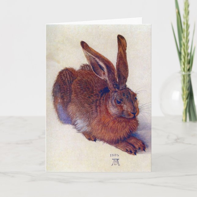 Young Hare by Albrecht Durer, Renaissance Fine Art Card (Front)