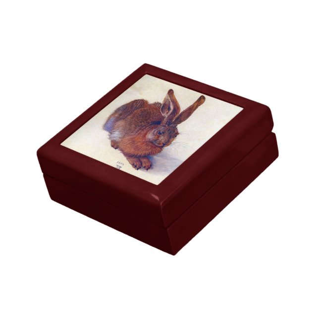 Young Hare by Albrecht Durer, Renaissance Fine Art Keepsake Box (Side)