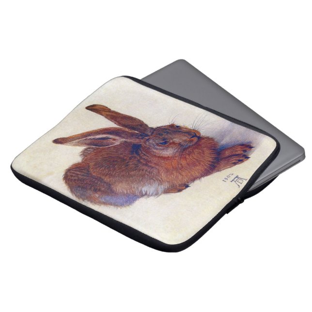 Young Hare by Albrecht Durer, Renaissance Fine Art Laptop Sleeve (Front Top)