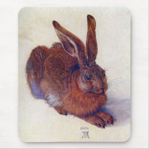 Young Hare by Albrecht Durer, Renaissance Fine Art Mouse Pad