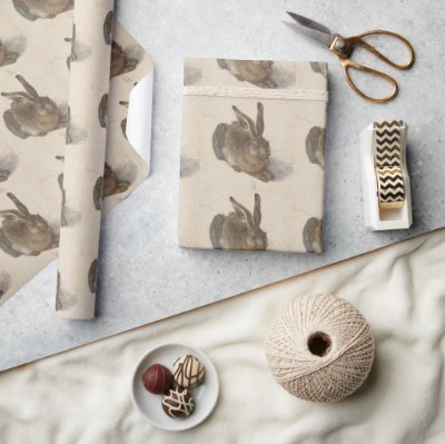 Young Hare by Albrecht Durer, Renaissance Fine Art Wrapping Paper