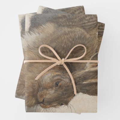 Young Hare by Albrecht Durer, Renaissance Fine Art Wrapping Paper Sheets