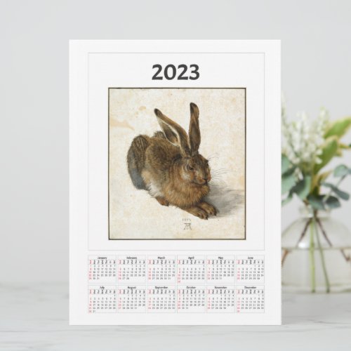 Young Hare Calendar for 2023 Albrecht Drer