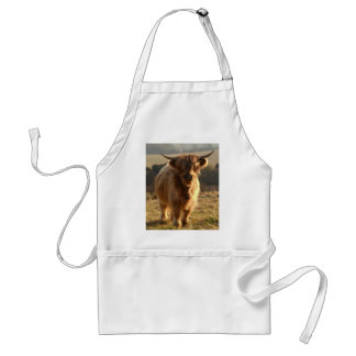 Young Highland Cow Adult Apron