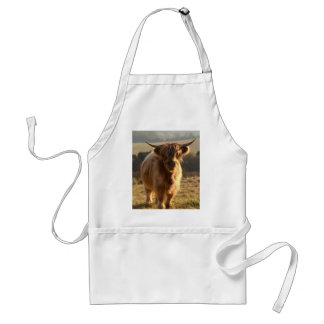Young Highland Cow Adult Apron