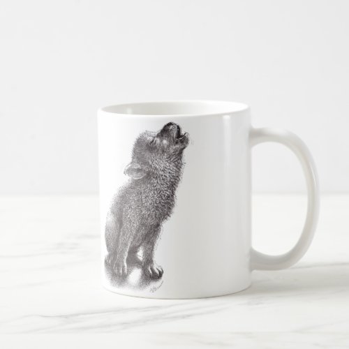 Young Howling Wolf Coffee Mug