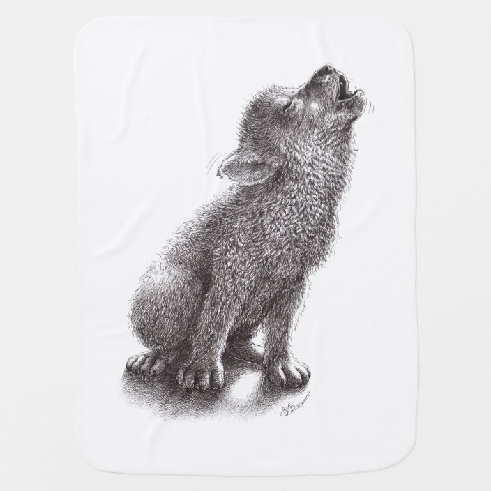 wolf baby blanket