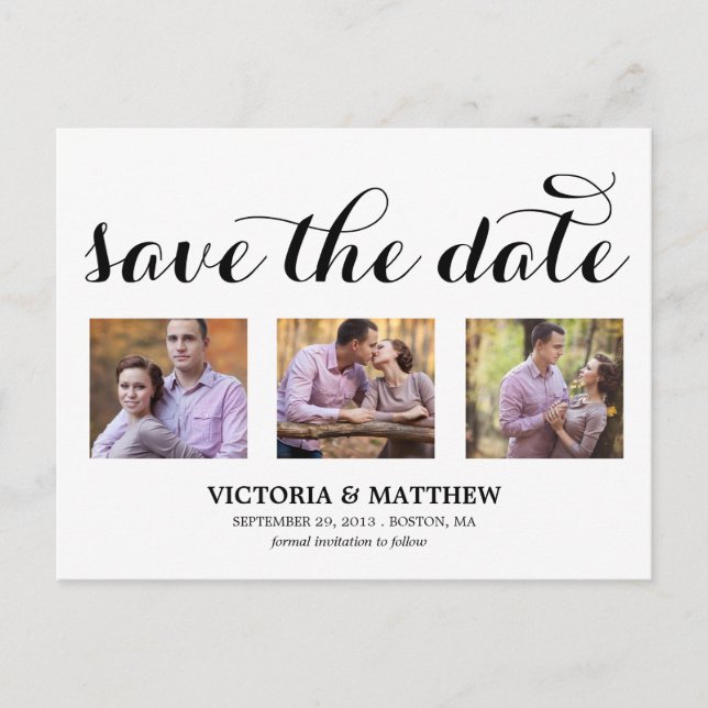 YOUNG & IN LOVE | SAVE THE DATE ANNOUNCEMENT POSTCARD (Front)
